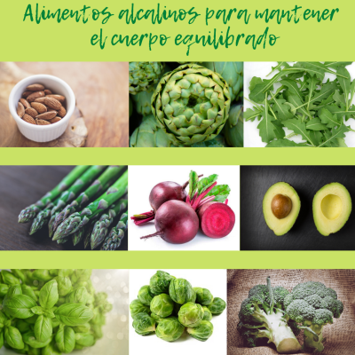Alimentos alcalinos para mantener el cuerpo equilibrado