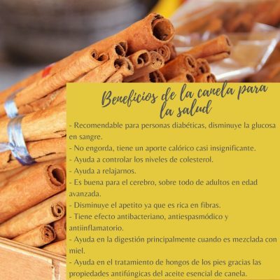 BENEFICIOS DE LA CANELA PARA LA SALUD