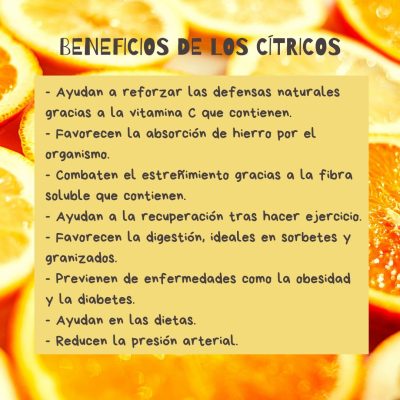 BENEFICIOS DE LOS CÍTRICOS