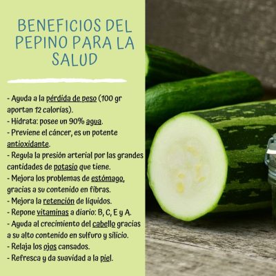 BENEFICIOS DEL PEPINO PARA LA SALUD